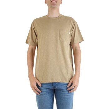 tekstylia Męskie T-shirty z krótkim rękawem Liu Jo M123P204FLAMEPOCKET Beżowy