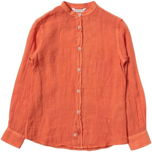 tekstylia Chłopiec Koszule z długim rękawem Manuel Ritz MR2104 Pomarańczowy