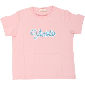tekstylia Dziewczynka T-shirty z krótkim rękawem Vicolo 3146M0778 Różowy
