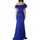 tekstylia Damskie Sukienki długie Impero Couture KD2107 Niebieski