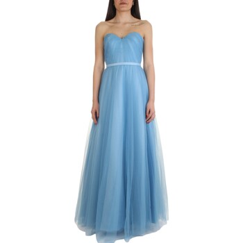 tekstylia Damskie Sukienki długie Impero Couture WL20831 Niebieski