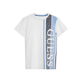tekstylia Chłopiec T-shirty z krótkim rękawem Guess L3YI34 Biały / Niebieski