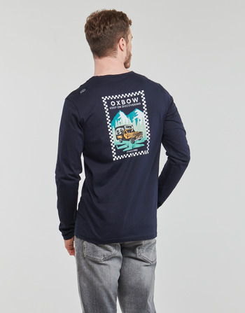 tekstylia Męskie T-shirty z długim rękawem Oxbow TALSEN Marine