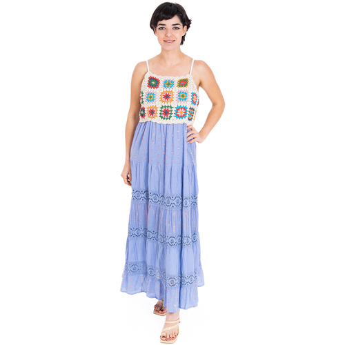 tekstylia Damskie Sukienki długie Isla Bonita By Sigris Długa Sukienka Midi Fioletowy