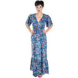 tekstylia Damskie Sukienki długie Isla Bonita By Sigris Długa Sukienka Midi Niebieski