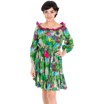 tekstylia Damskie Sukienki krótkie Isla Bonita By Sigris Krótka Sukienka Zielony