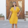 tekstylia Damskie Sukienki krótkie Isla Bonita By Sigris Krótka Sukienka Żółty