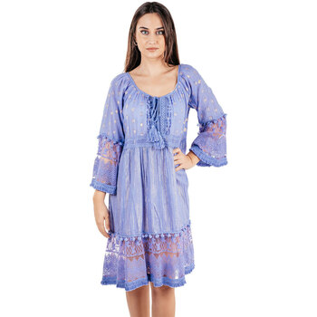 tekstylia Damskie Sukienki Isla Bonita By Sigris Sukienka Fioletowy