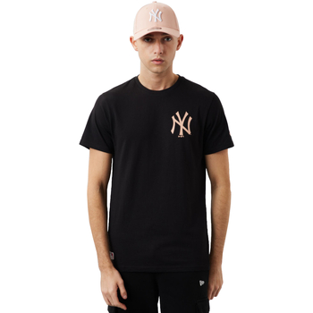 tekstylia Męskie T-shirty z krótkim rękawem New-Era MLB New York Yankees Tee Czarny