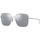 Zegarki & Biżuteria  okulary przeciwsłoneczne Prada Occhiali da Sole  PR55YS 1BC02R Srebrny