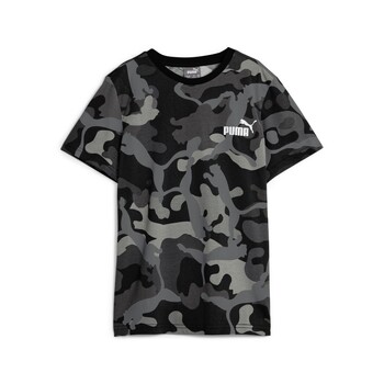 tekstylia Chłopiec T-shirty z krótkim rękawem Puma ESS+ CAMO TEE B Czarny