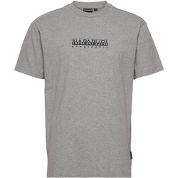 tekstylia Męskie T-shirty z krótkim rękawem Napapijri 210620 Szary