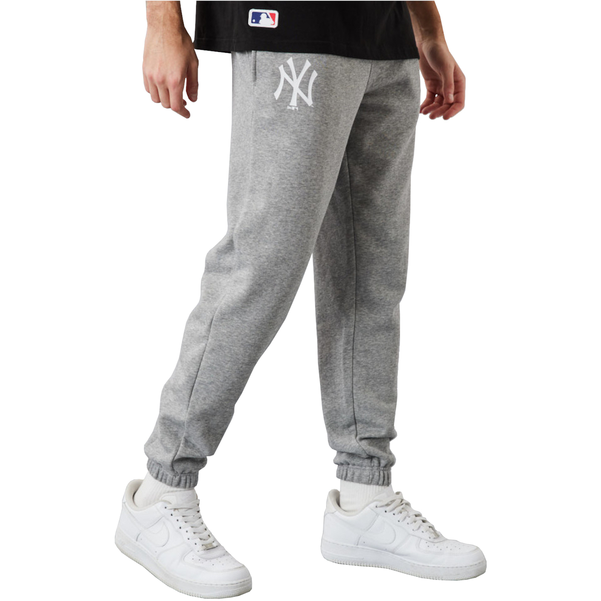 tekstylia Męskie Spodnie dresowe New-Era MLB Team New York Yankees Logo Jogger Szary