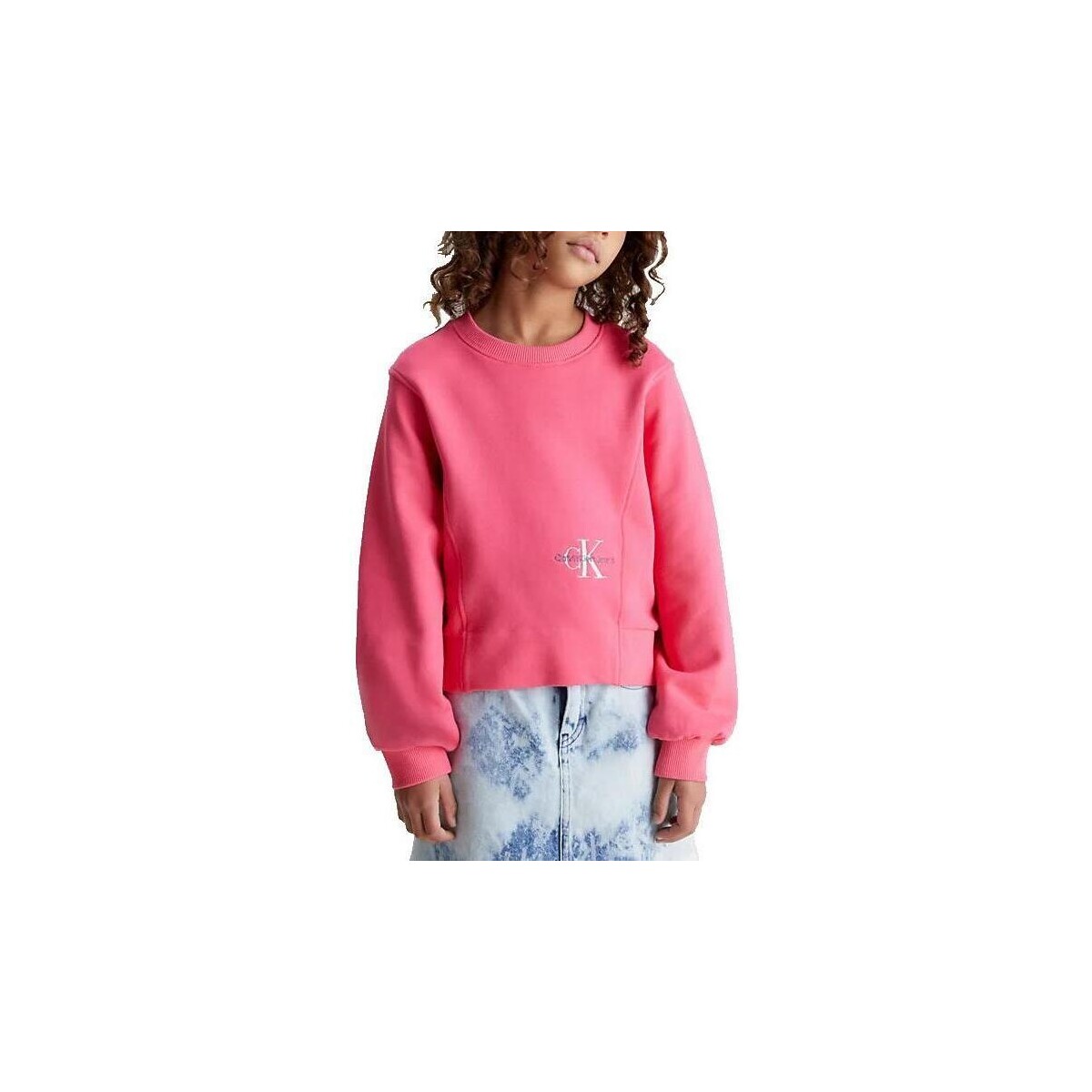 tekstylia Dziewczynka Bluzy Calvin Klein Jeans  Różowy