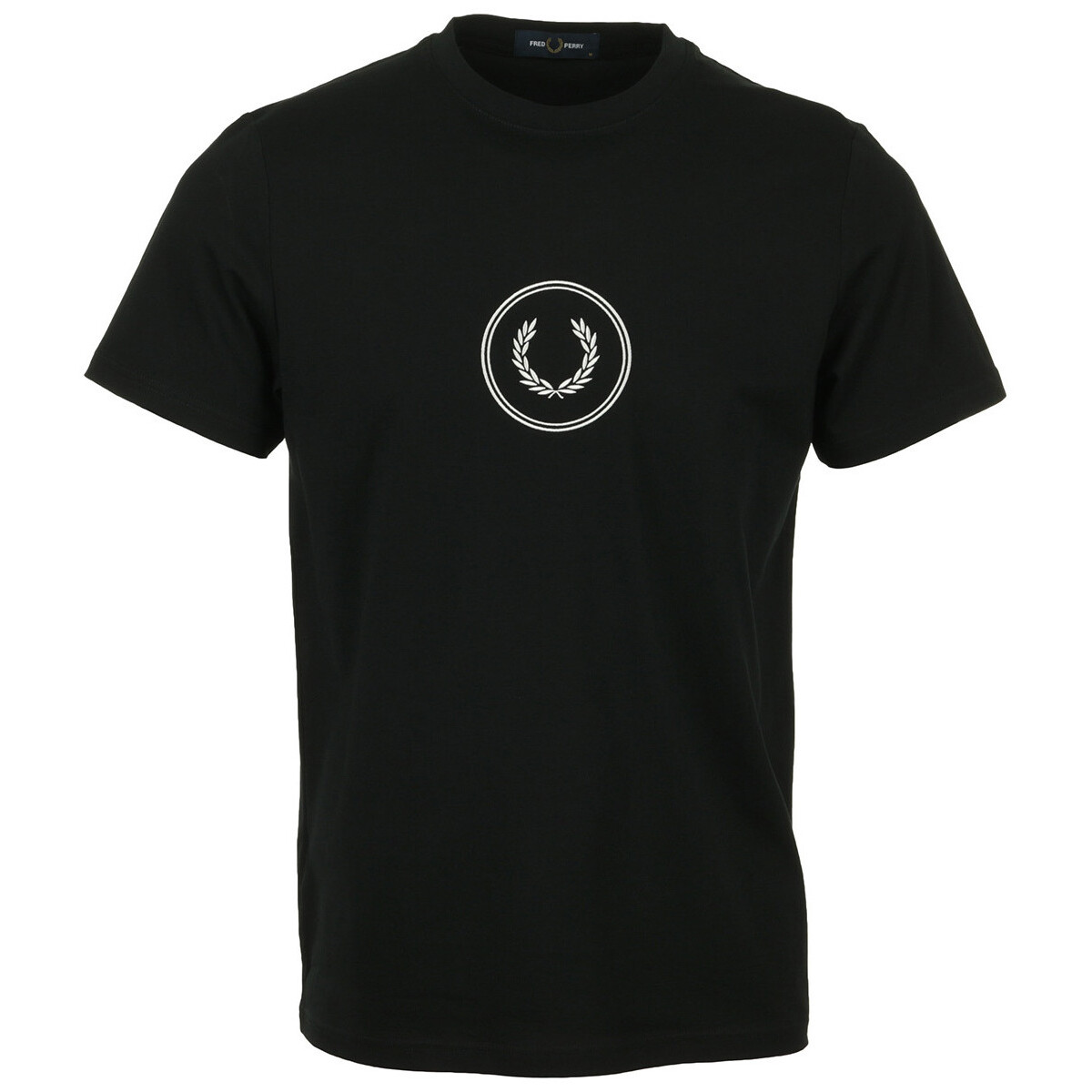tekstylia Męskie T-shirty z krótkim rękawem Fred Perry Circle Branding T-Shirt Czarny