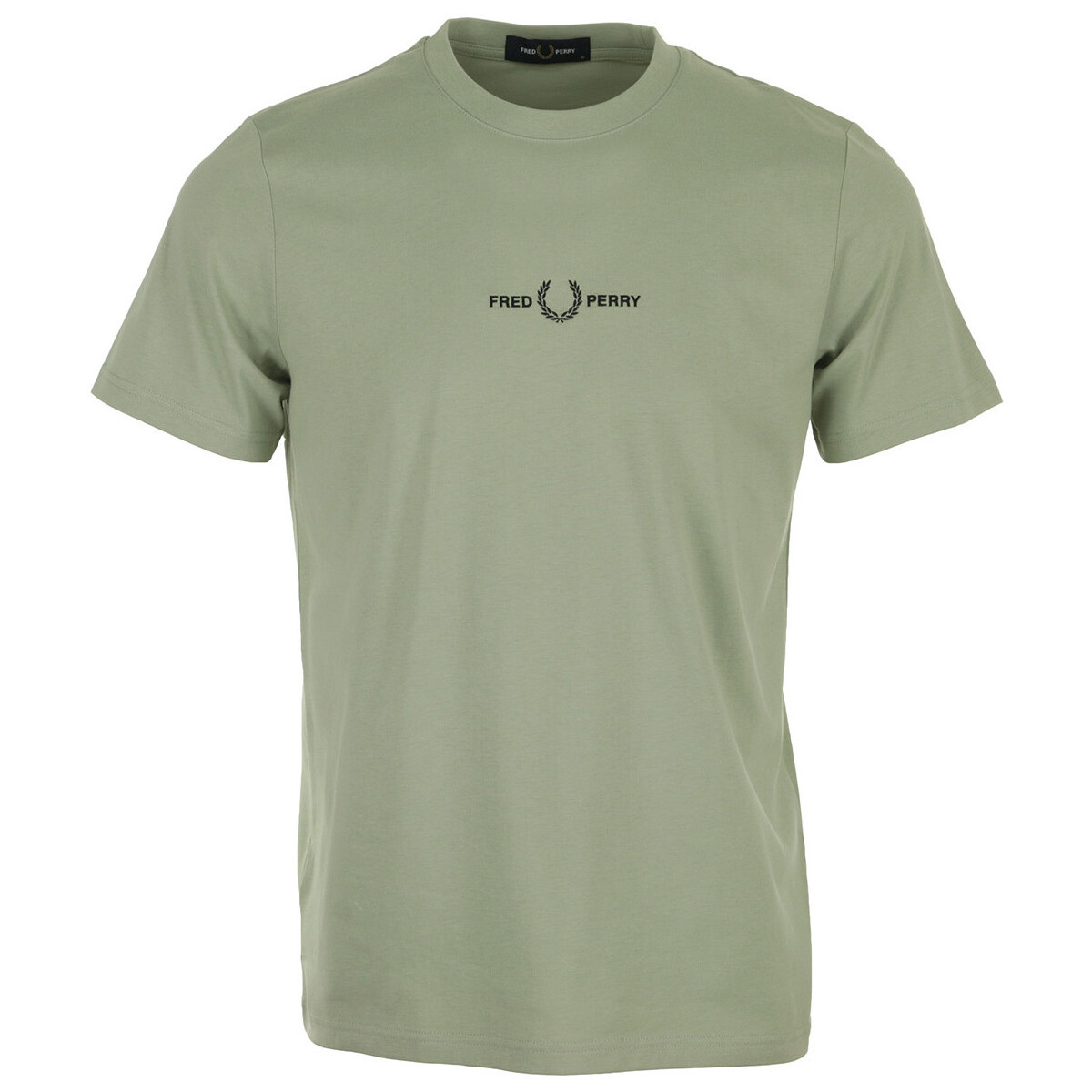 tekstylia Męskie T-shirty z krótkim rękawem Fred Perry Embroidered T-Shirt Zielony