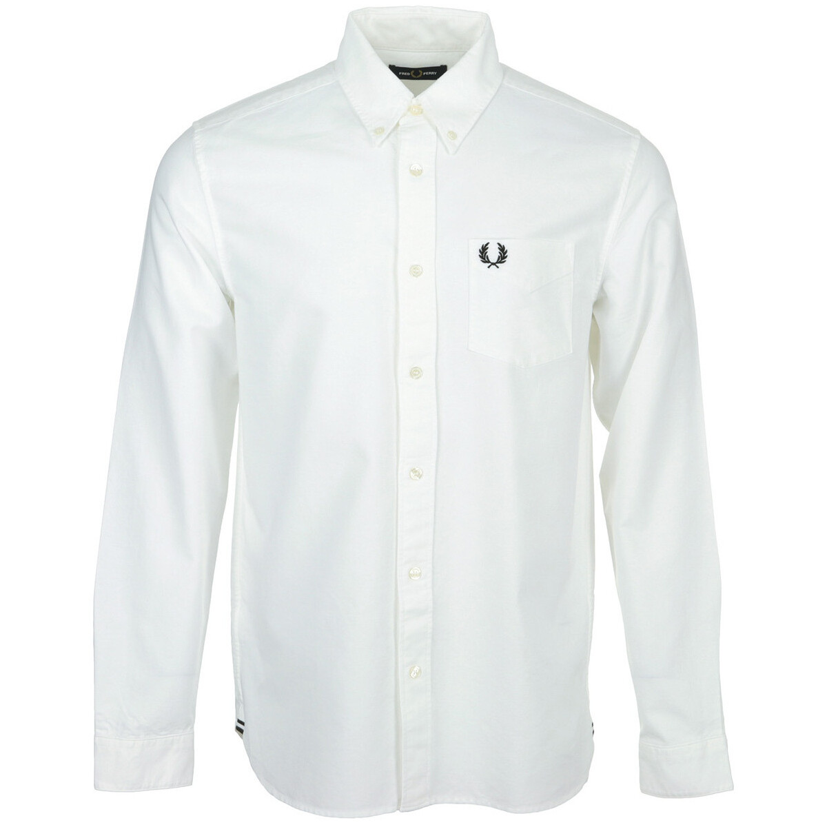 tekstylia Męskie Koszule z długim rękawem Fred Perry Oxford Shirt Biały