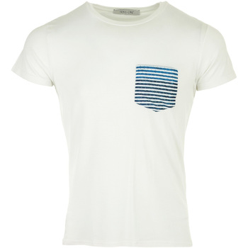 tekstylia Męskie T-shirty z krótkim rękawem Trente-Cinq° Modal Poche Biały