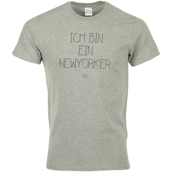 tekstylia Męskie T-shirty z krótkim rękawem Civissum Ich Bin Ein Newyorker Tee Szary