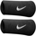 Dodatki Akcesoria sport Nike Swoosh Doublewide Wristbands Czarny