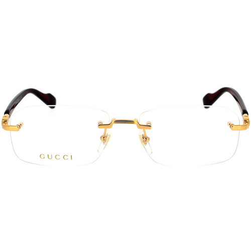 Zegarki & Biżuteria  okulary przeciwsłoneczne Gucci Occhiali da Vista  GG1221O 003 Złoty