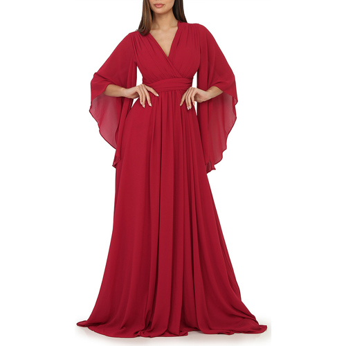 tekstylia Damskie Sukienki La Modeuse 32618_P74040 Czerwony