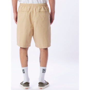 Obey Easy relaxed twill short Beżowy