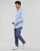 tekstylia Męskie Koszule z długim rękawem Polo Ralph Lauren CHEMISE AJUSTEE EN POPLINE DE COTON COL BOUTONNE Niebieski / Biały