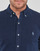 tekstylia Męskie Koszule z długim rękawem Polo Ralph Lauren CHEMISE AJUSTEE COL BOUTONNE EN POLO FEATHERWEIGHT Marine