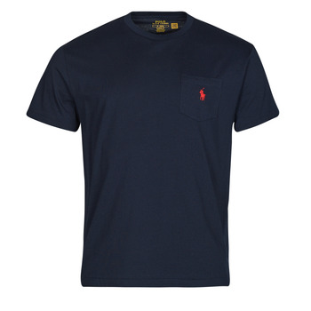 tekstylia Męskie T-shirty z krótkim rękawem Polo Ralph Lauren T-SHIRT AJUSTE EN COTON Marine / Ink
