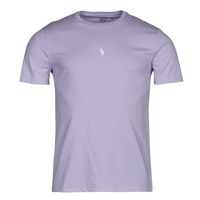 tekstylia Męskie T-shirty z krótkim rękawem Polo Ralph Lauren T-SHIRT AJUSTE EN COTON LOGO CENTRAL Mauve / Flower / Purple