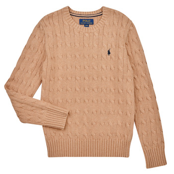 Polo Ralph Lauren LS CABLE CN-TOPS-SWEATER Beżowy