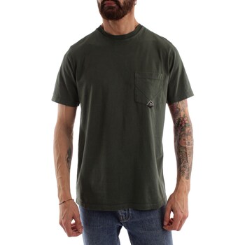 tekstylia Męskie T-shirty z krótkim rękawem Roy Rogers P23RRU634CA160111 Zielony