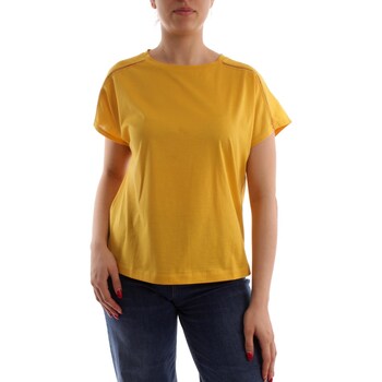 tekstylia Damskie T-shirty z krótkim rękawem Max Mara OSSIDO Żółty