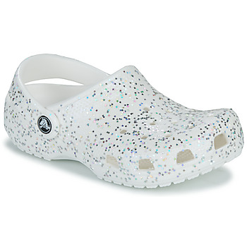 Buty Dziewczynka Chodaki Crocs Classic Starry Glitter Clog K Biały