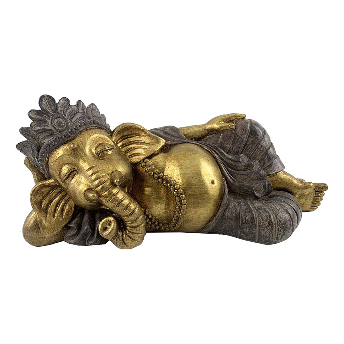 Dom Statuetki i figurki  Signes Grimalt Rysunek Ganesha Leżący Złoty