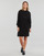tekstylia Damskie Sukienki krótkie Only ONLTESSA CAREY L/S HOOD DRESS NCA KNT Czarny