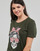 tekstylia Damskie T-shirty z krótkim rękawem Only ONLABELLA L/S GLITTER V-NECK CS KNT Kaki