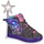 Buty Dziewczynka Trampki wysokie Skechers TWI-LITES 2.0 Czarny / Różowy