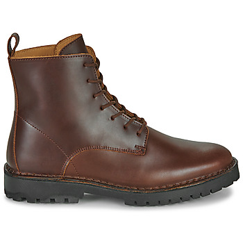 Selected SLHRICKY LEATHER LACE-UP BOOT Brązowy