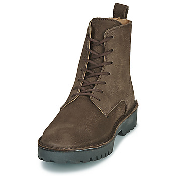 Selected SLHRICKY NUBUCK LACE-UP BOOT B Brązowy