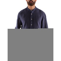 tekstylia Męskie Koszule z długim rękawem Roy Rogers P23RVU051CB731204 Niebieski