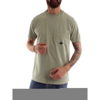 tekstylia Męskie T-shirty z krótkim rękawem Roy Rogers P23RRU634CA160111 Zielony