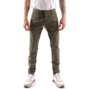 tekstylia Męskie Spodnie z pięcioma kieszeniami Roy Rogers P23RRU013C9250112 Zielony