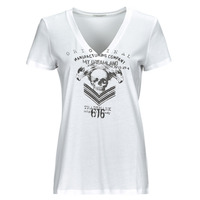 tekstylia Damskie T-shirty z krótkim rękawem Ikks BX10575 Biały