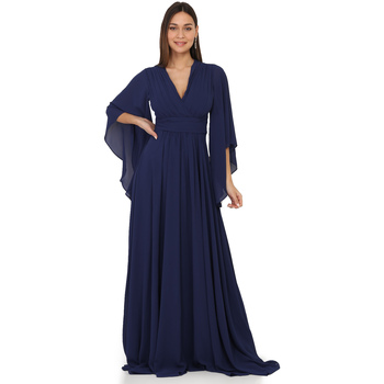 tekstylia Damskie Sukienki La Modeuse 66081_P153380 Niebieski