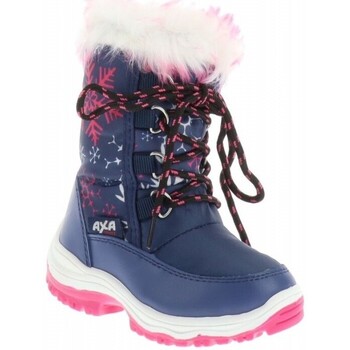 Buty Chłopiec Śniegowce Axa -64529A Niebieski
