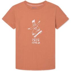 tekstylia Chłopiec T-shirty z krótkim rękawem Pepe jeans  Pomarańczowy