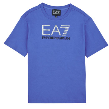 tekstylia Chłopiec T-shirty z krótkim rękawem Emporio Armani EA7 VISIBILITY TSHIRT Niebieski