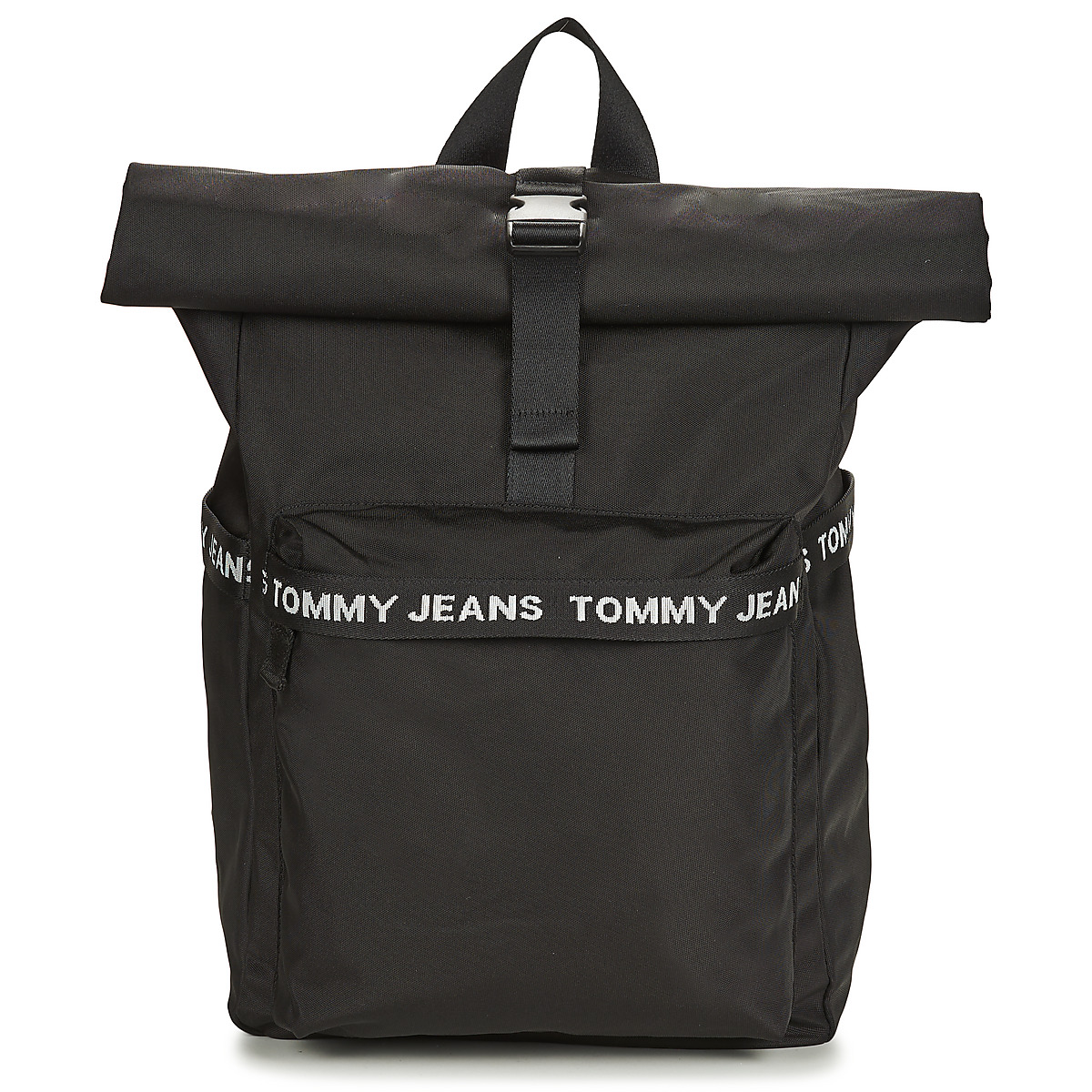 Torby Damskie Plecaki Tommy Jeans TJM ESSENTIAL ROLLTOP BP Czarny